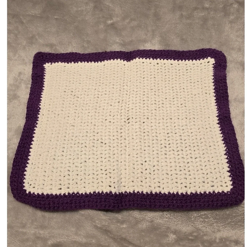 Handmade Crochet Washcloths Lot of‎ 20 Cotton Dishcloths Multi Color